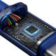 Baseus Crystal Shine herdet vevd USB-C-kabel - 100W - 2m - Blå
