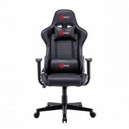  Sinox gaming stol i sort med røde sømmer for erfarne