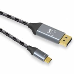 Vevd 8K USB-C for Displayport-kabel - 1m