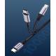 Ugreen USB-C kabel Zinc alloy 1,5m hvid Max 3A