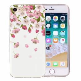 iPhone 7/8/SE 20/22 selvlysende deksel - Kirsebærblomster