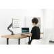 Sinox Office bordbrakett med enkelt skjerm med gassfjær - opptil 32"