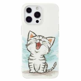  iPhone 13 Pro selvlysende deksel - Glad kattunge