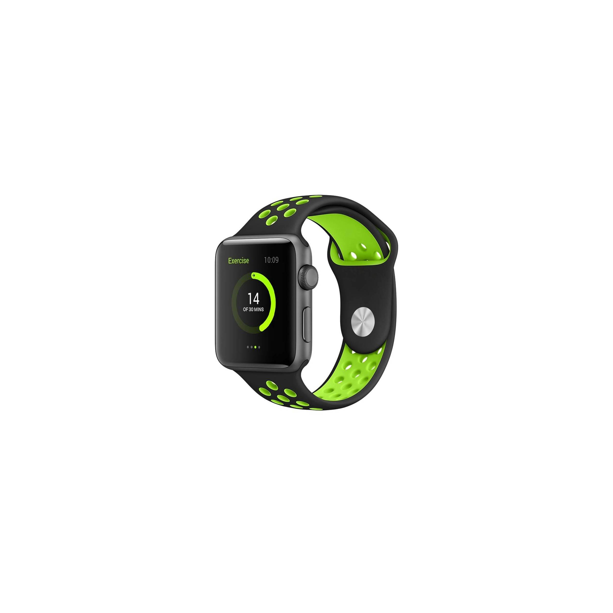 Bilde av Apple Watch Stropp I Silikon - Egnet For Sport, Størrelse 38mm, Farge Grønn