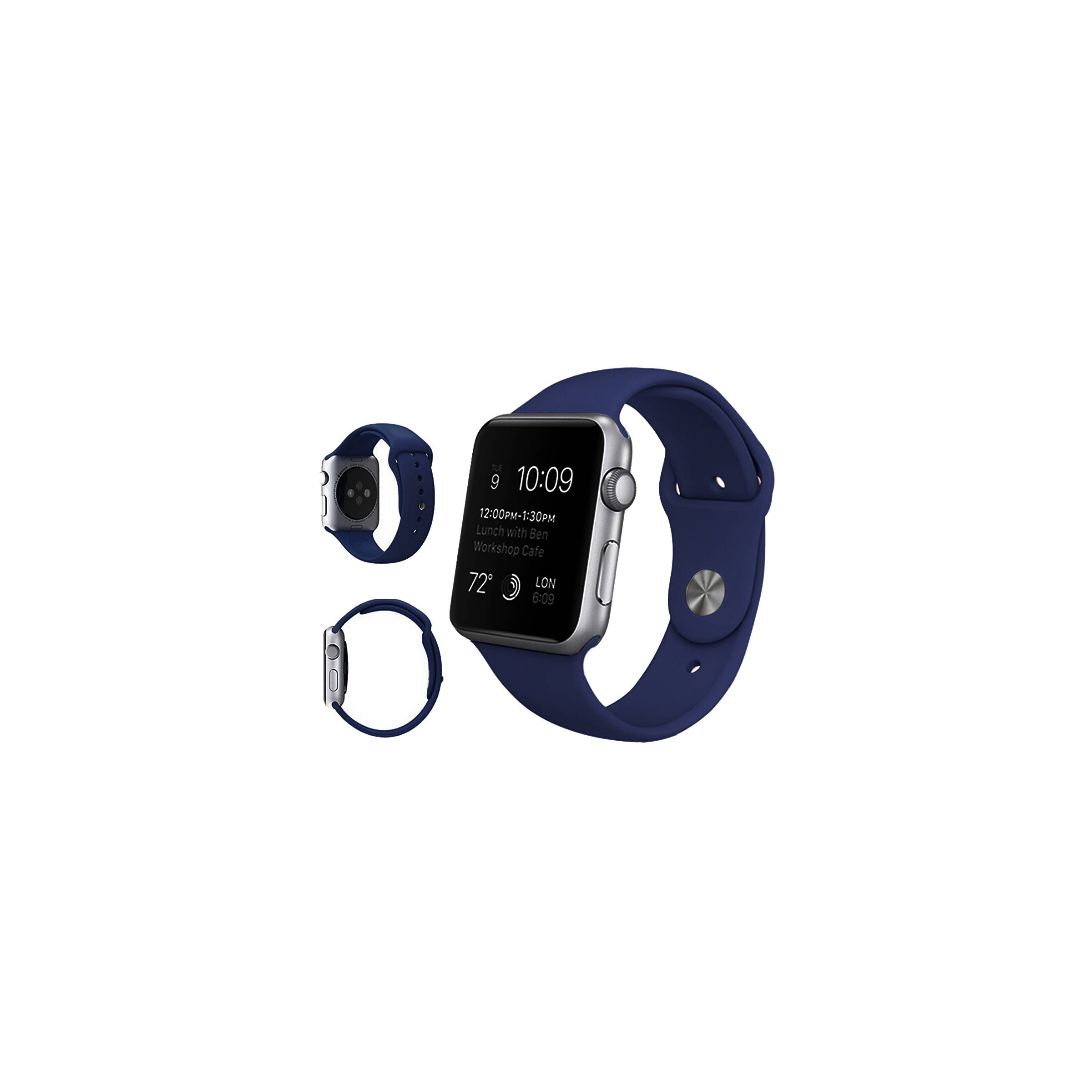 Bilde av Apple Watch Silikon Stropp- Flere Vakre Farger, Størrelse 42mm, Farge Blå