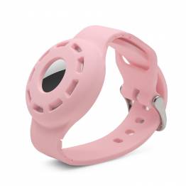 AirTag armbånd for barn i silikon - Rosa