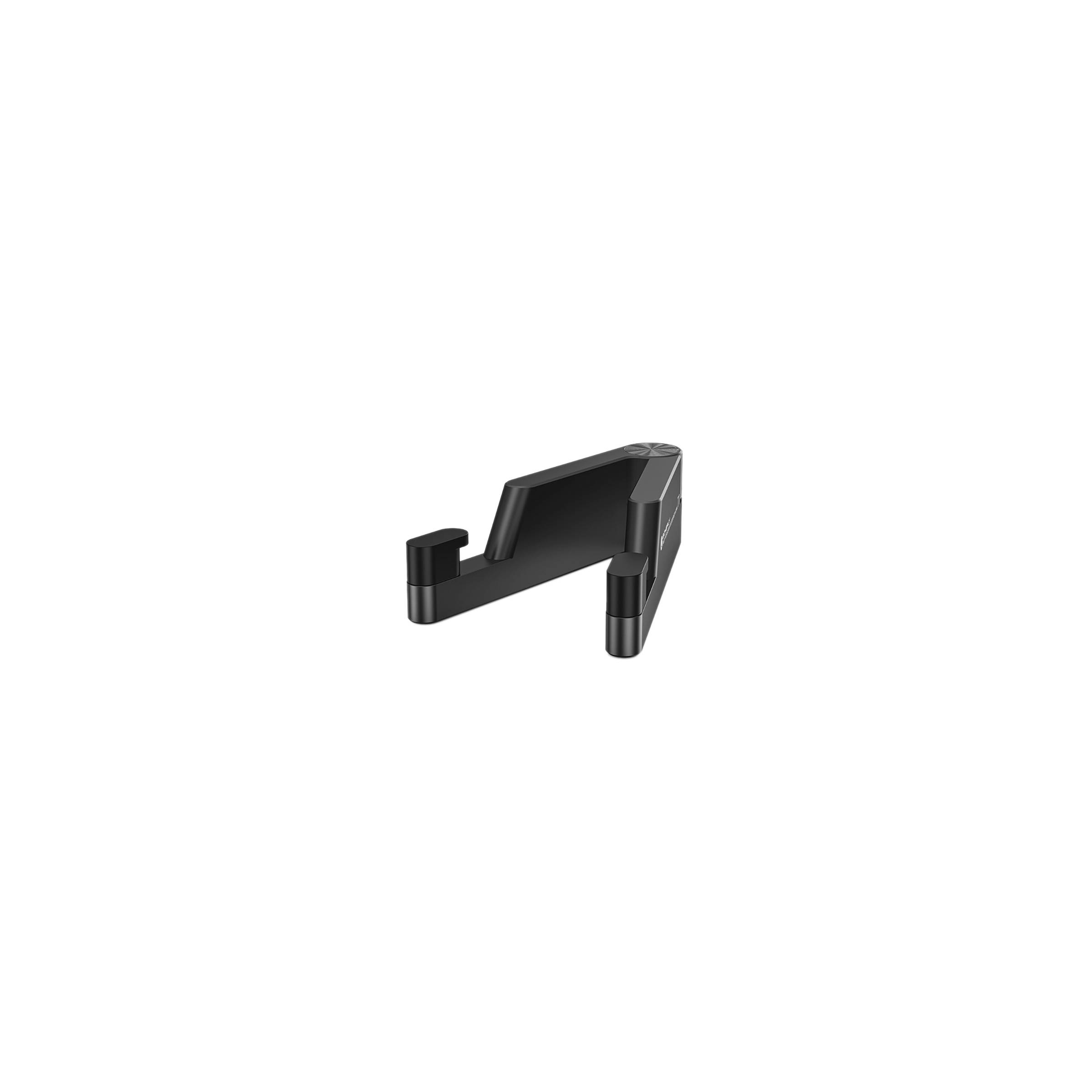 Stilig og sammenleggbar iPad- og iPhone-holder i aluminium – Svart