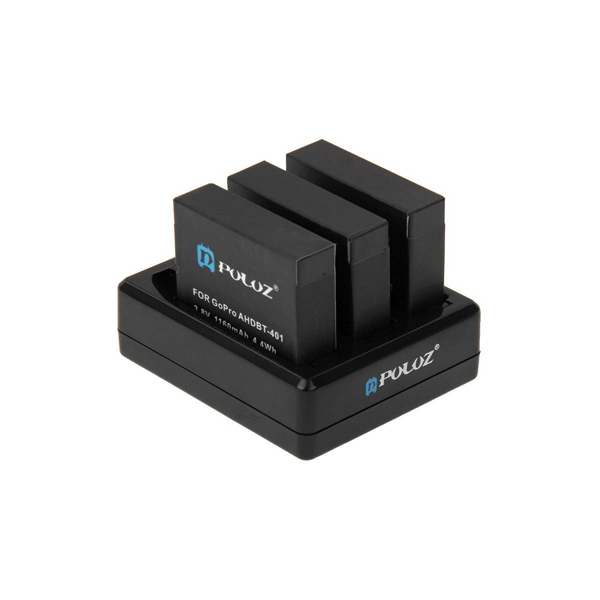 PULUZ Oplader til 3x GoPro HERO 5 batterier Mackabler.no PULUZ Oplader til 3x GoPro HERO 5 batterier Mackabler.no