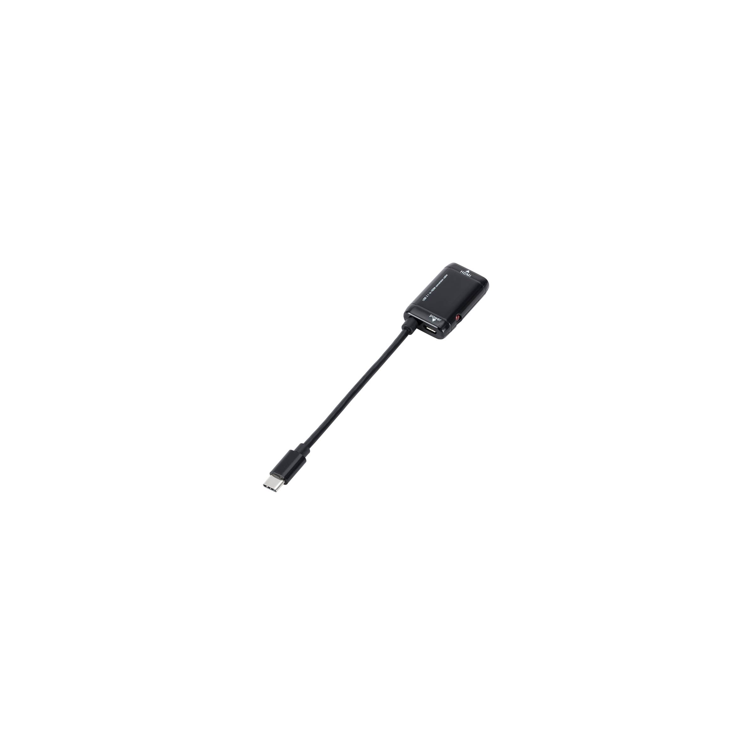 USB-C 3.1 MHL til HDMI 1080p HD-adapter med MicroUSB for ekstra kraft