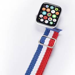  DUX DUCIS Apple Watch justerbar stropp 42/44/45 mm - rød, hvit og blå