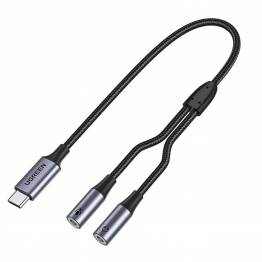  Ugreen USB-C adapter for 2x mini jack 3,5 mm - mikrofon og headset
