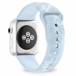 Apple Watch-rem i silikon med solsikker 38/40/41mm - Himmelblå