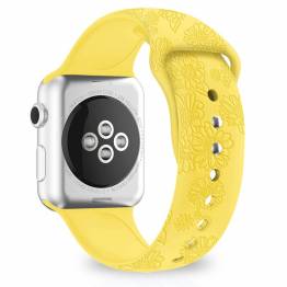 Apple Watch-rem i silikon med solsikker 38/40/41mm - Gul