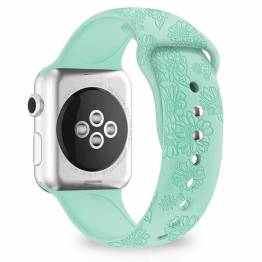 Apple Watch-rem i silikon med solsikker 38/40/41mm - Mintgrønn