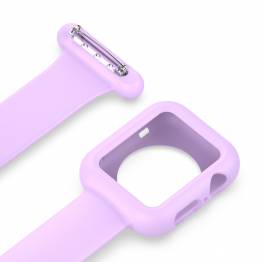  Apple Watch-rem i silikon for sykepleiere 38/40/41mm - Lilla