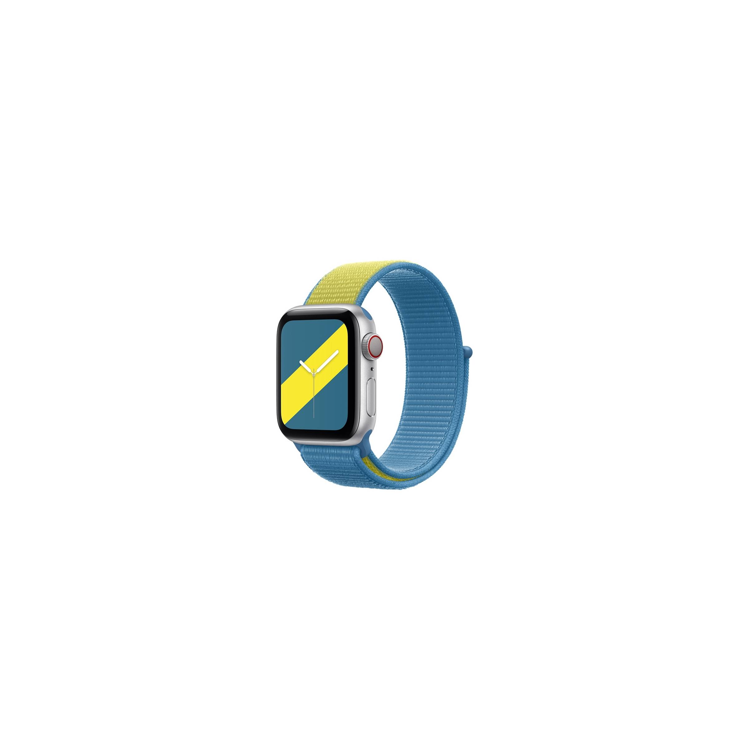 Apple Watch loopback-rem 38/40/41/42mm – Blå og gul