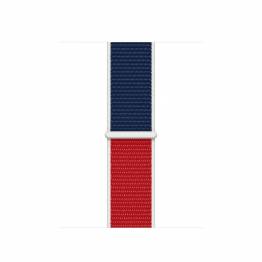  Apple Watch loopback-rem 42/44/45 mm - Rød, hvit og blå