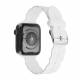 Apple Watch silikonrem 38/40/41 mm - snøfnugg - Hvit