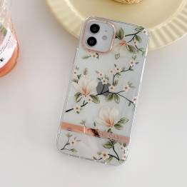  iPhone 12 Pro Max deksel med blomster - Magnolia