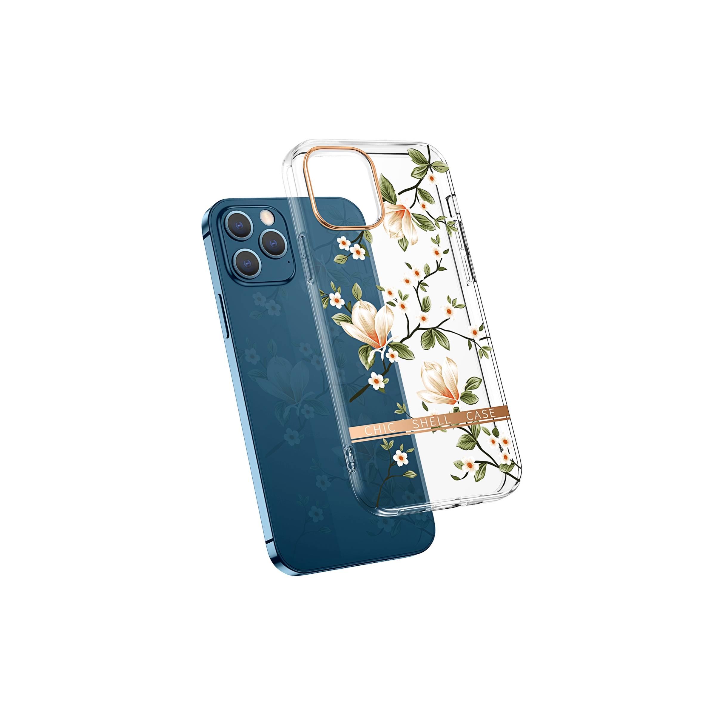 Bilde av Iphone 12 Pro Max Deksel Med Blomster - Magnolia