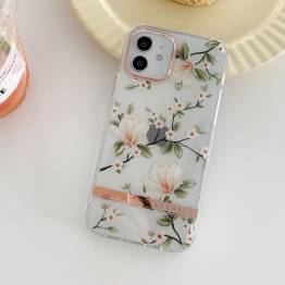  iPhone 13 Pro Max deksel med blomster - Magnolia