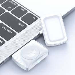  2-i-1 lader for Apple Watch og AirPods 2/3/Pro med USB-C - Hvit