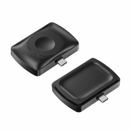 2-i-1 lader for Apple Watch og AirPods 2/3/Pro med USB-C - Sort