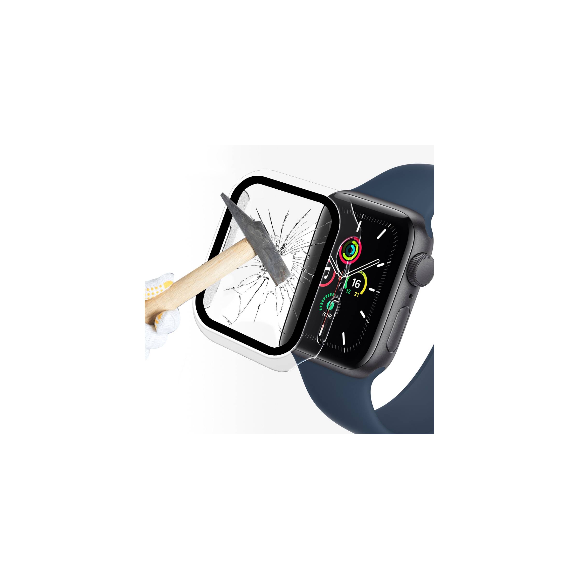 Bilde av Ekstra Beskyttende Apple Watch 7/8-deksel - 41mm - Gjennomsiktig