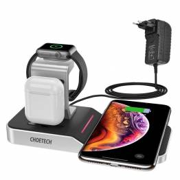 Choetech 4-i-1 10W MFi-lader for iPhone, AirPods og Apple Watch