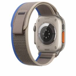 Nylon Loop stropp for Apple Watch Ultra og Watch 44/45mm - Grå/Blå