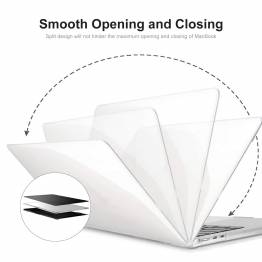  Beskyttende MacBook Air 13,6" 2022 Crystal topp- og bunndeksel - Gjennomsiktig