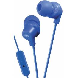  JVC in-ear hodetelefoner med fjernkontroll og mikrofon - Blå