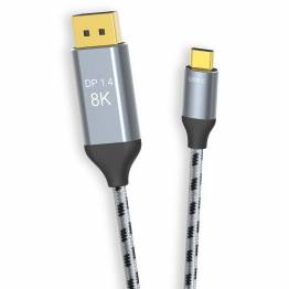  Vevd 8K USB-C for Displayport-kabel - 1m