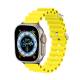 Ocean silikonrem for Apple Watch Ultra og Watch 44/45mm - Gul