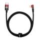Baseus MVP 2 robust USB-C til Lightning-kabel med vinkel - 1m - Rød