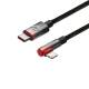 Baseus MVP 2 robust USB-C til Lightning-kabel med vinkel - 1m - Rød