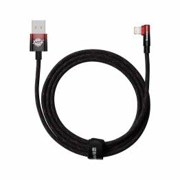 Baseus MVP robust USB til Lightning-kabel med vinkel - 1m - Rød