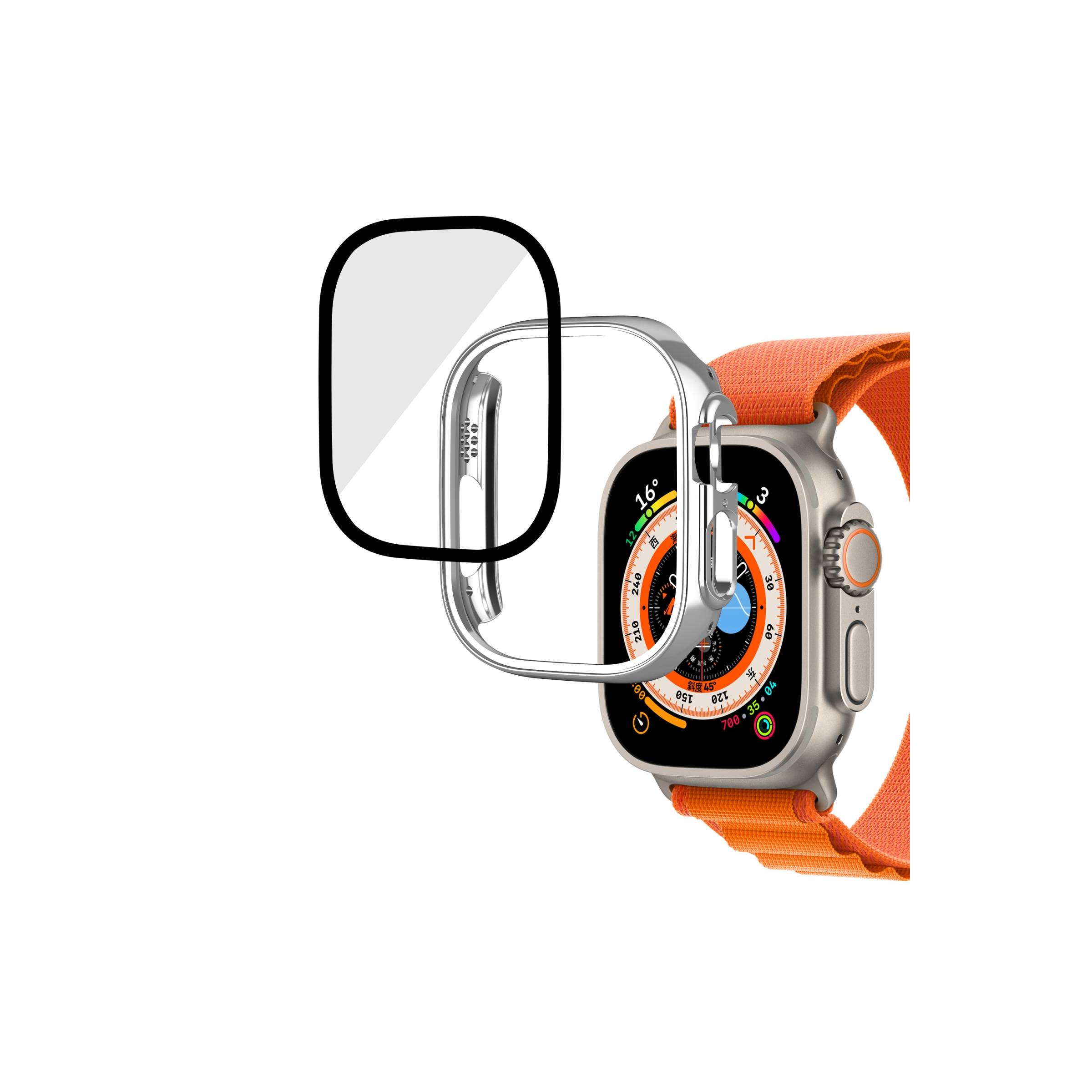 Bilde av Apple Watch Ultra-deksel Med Beskyttelsesglass - 49mm - Sølv