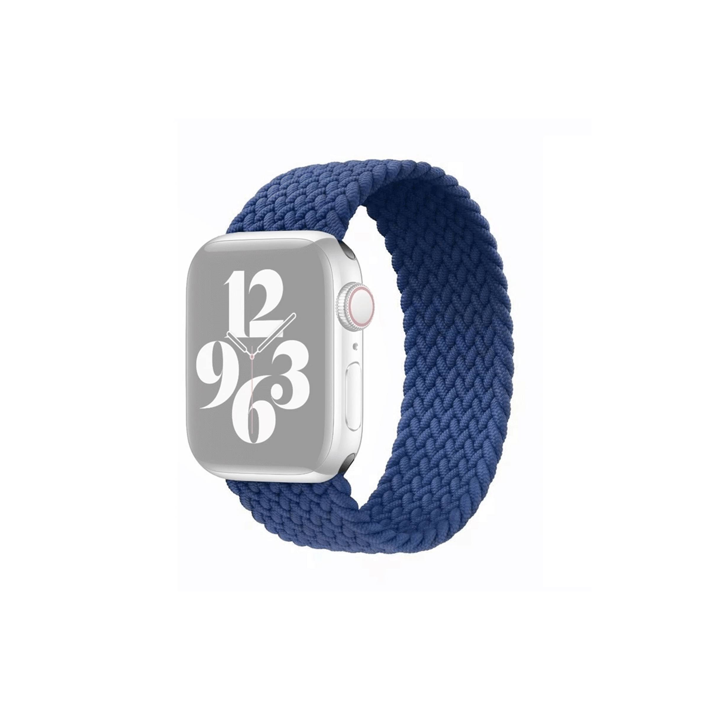 Apple Watch flettet stropp 38/40/41/42mm – Stor – Blå