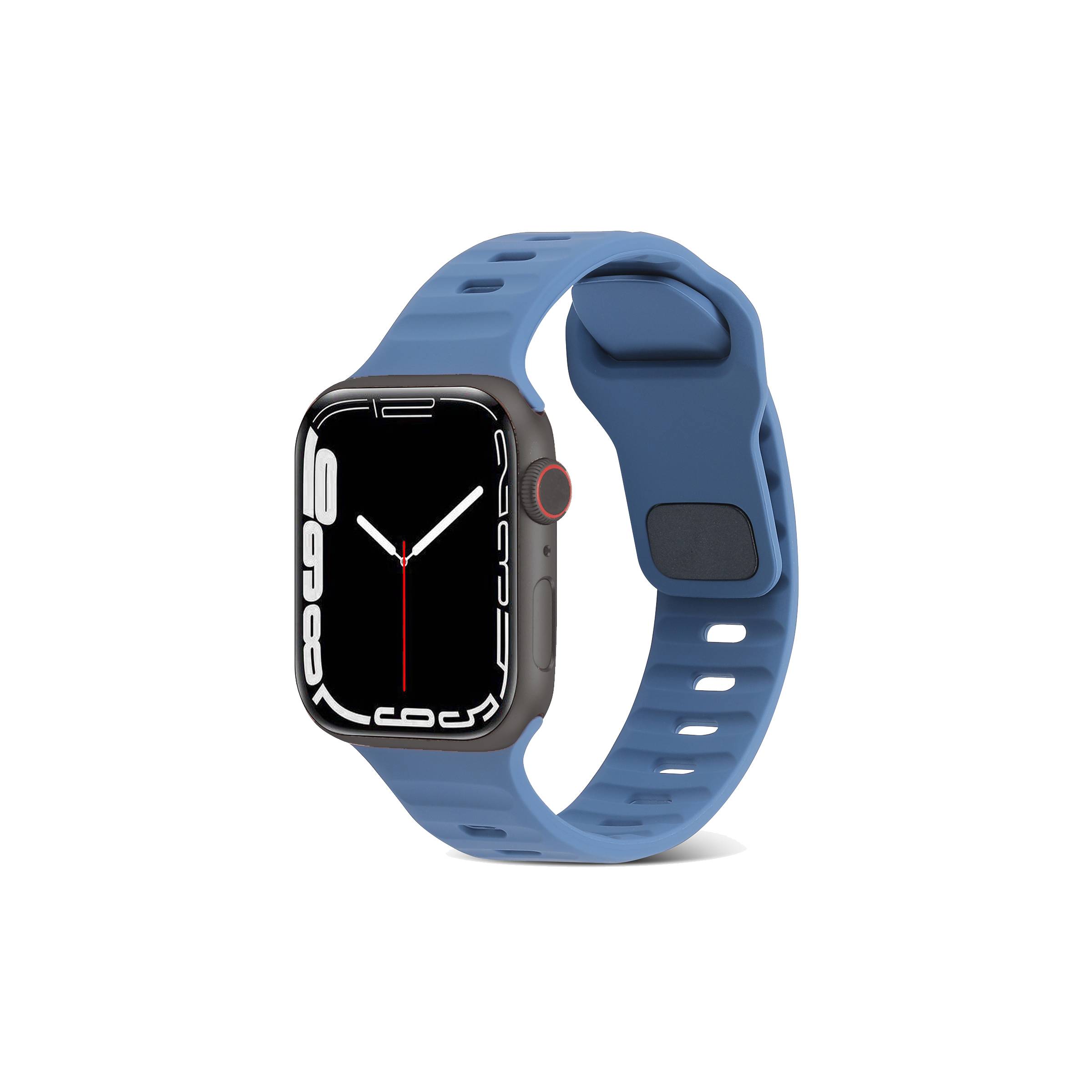 Bilde av Sportsrem I Silikon For Apple Watch Ultra Og 42/44/45mm - Blå, Farge Blå