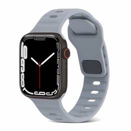 Sportsrem i silikon for Apple Watch Ultra og 42/44/45mm - Gråblå