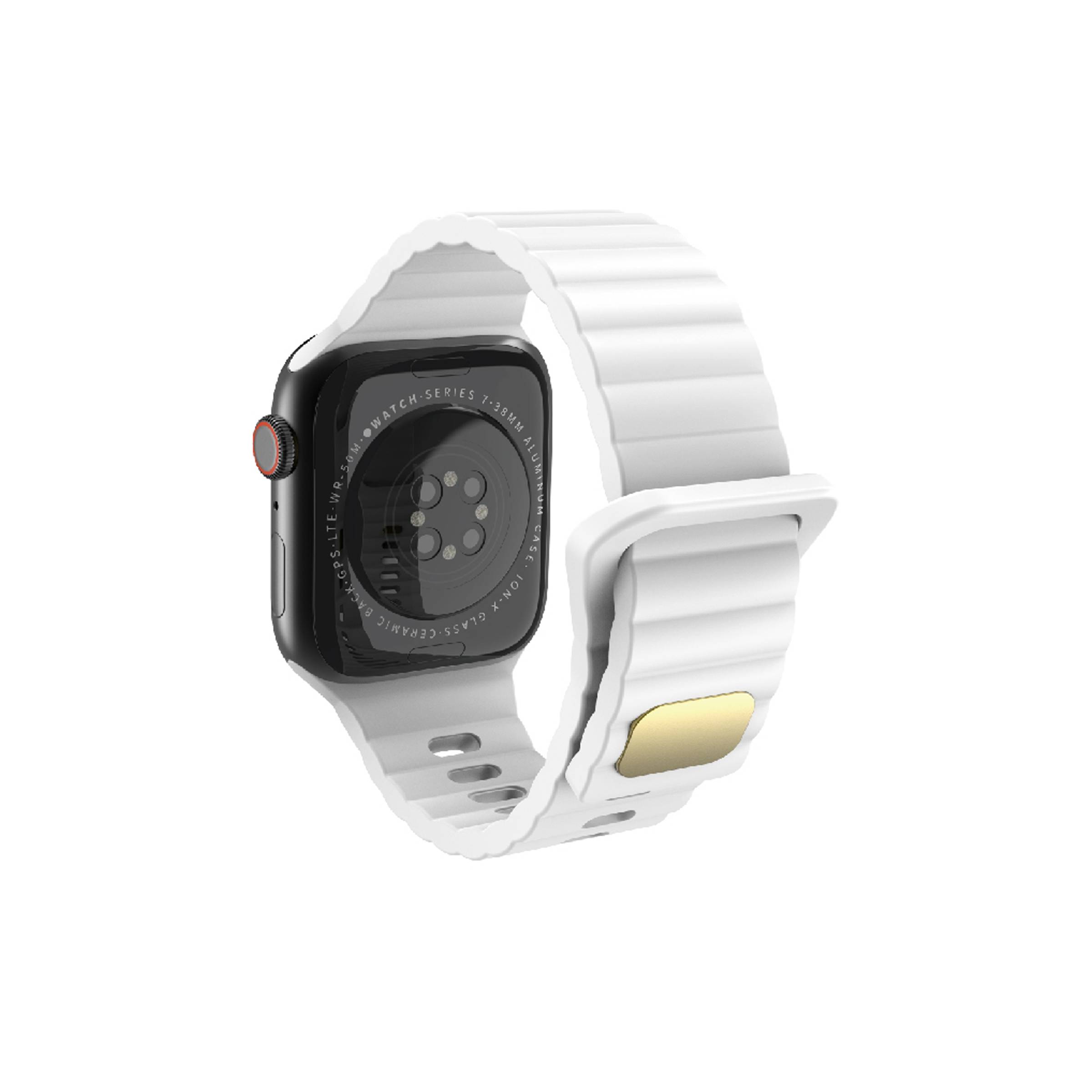 Bilde av Silikonrem For Apple Watch Ultra Og 42/44/45 Mm - Hvit, Farge Hvit
