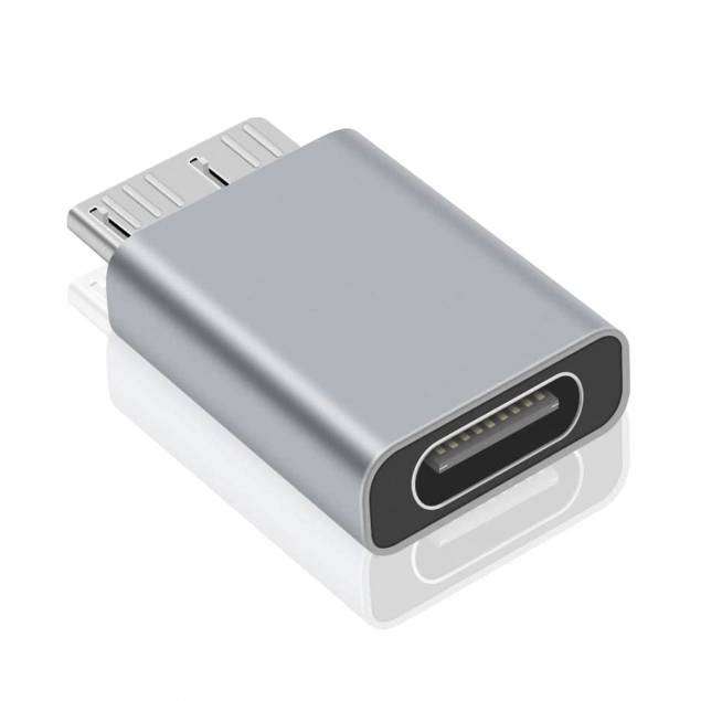 USB-C hunn til USB 3.0 Micro B adapter for ekstern harddisk/SSD