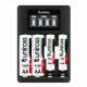 Uniross Ultra Hurtiglader for AA/AAA batterier inkludert 4 stk AA2100