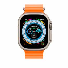  Ocean silikonrem for Apple Watch Ultra og Watch 44/45mm - Oransje