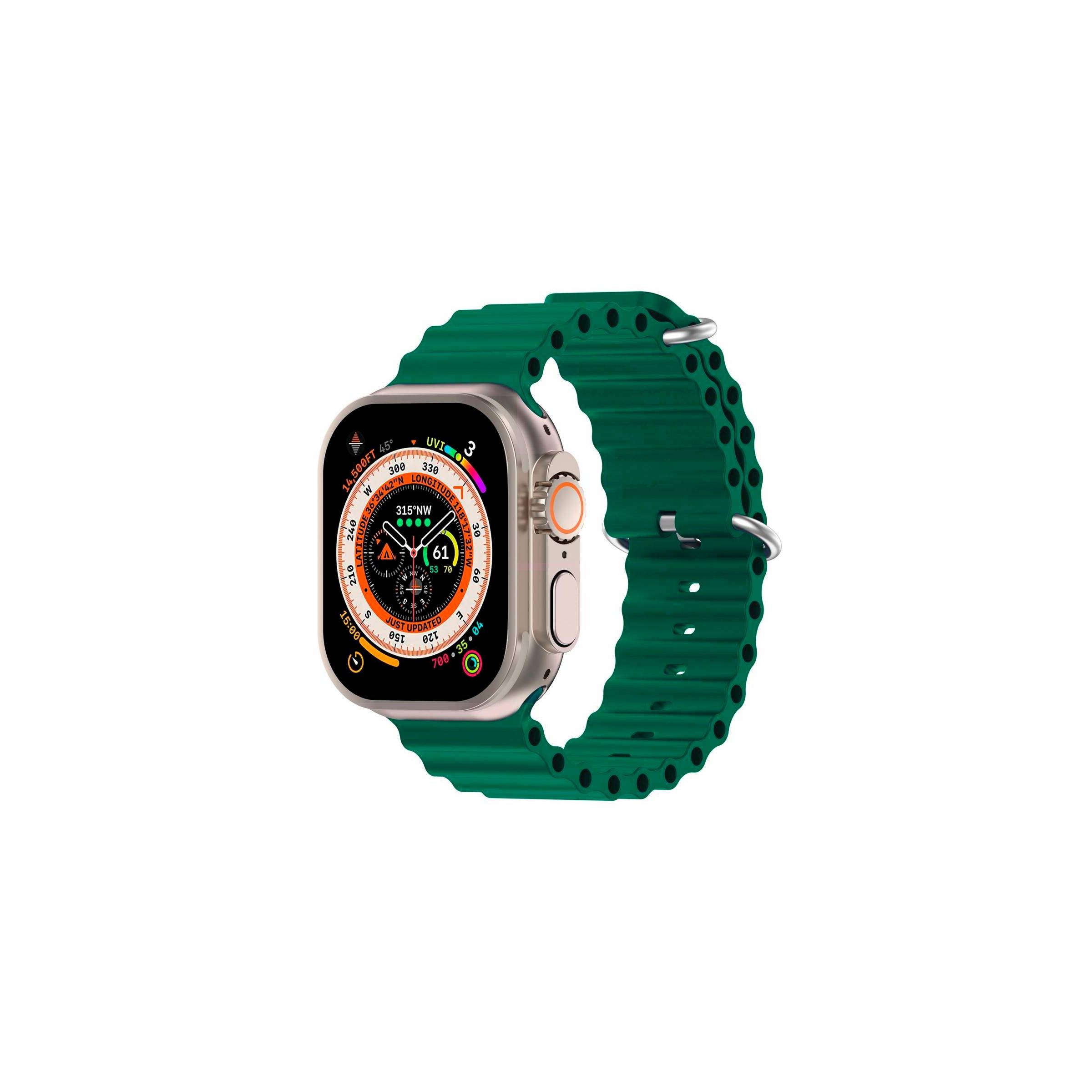 Bilde av Ocean Silikonrem For Apple Watch Ultra Og Watch 44/45mm - Grønn