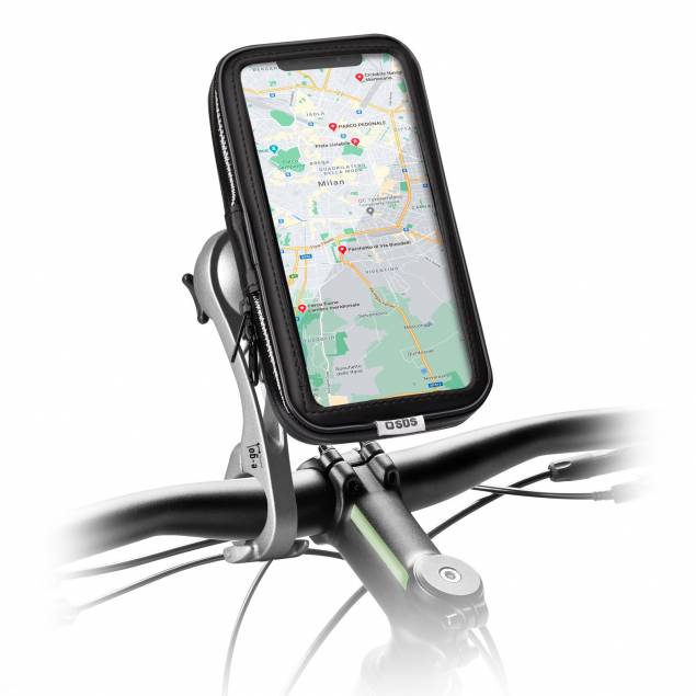 SBS mobilholder i aluminium for sykkel og motorsykkel IPX6 - opptil 6"