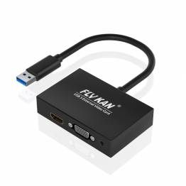 USB 3.0 til HDMI, VGA, netværk og USB (til M1 Mac)