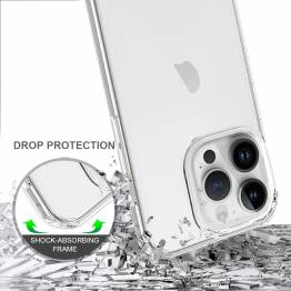  Beskyttende iPhone 15 deksel - Gjennomsiktig