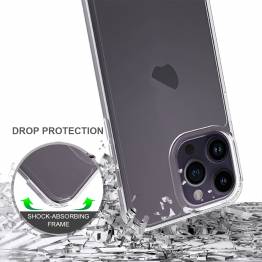  Beskyttende iPhone 15 Pro Max deksel - Gjennomsiktig